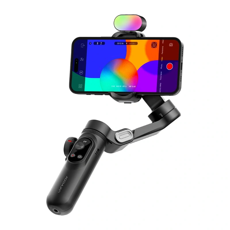AOCHUAN X Pro gimbal med RGB-lys (sort)