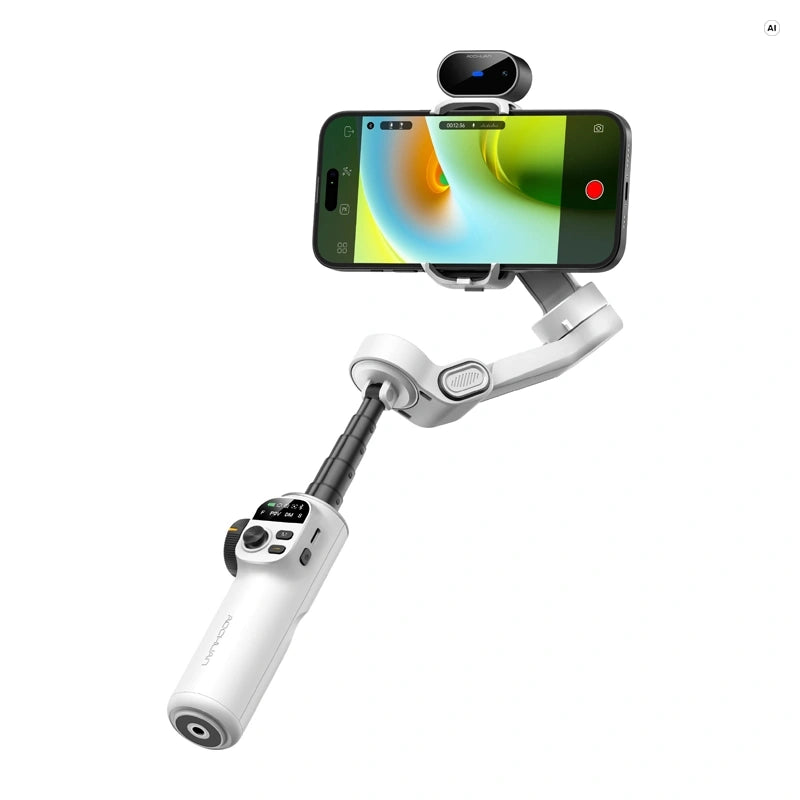 AOCHUAN X2 gimbal med AI-sensor (hvid)