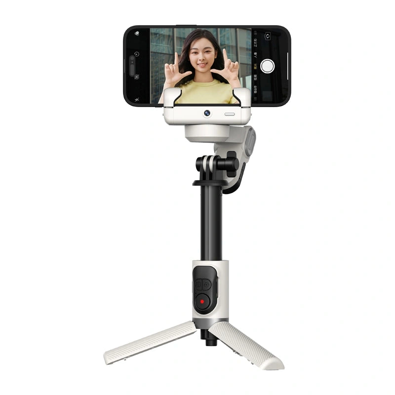 AOCHUAN M1 Pro gimbal med RGB-lys (hvid)