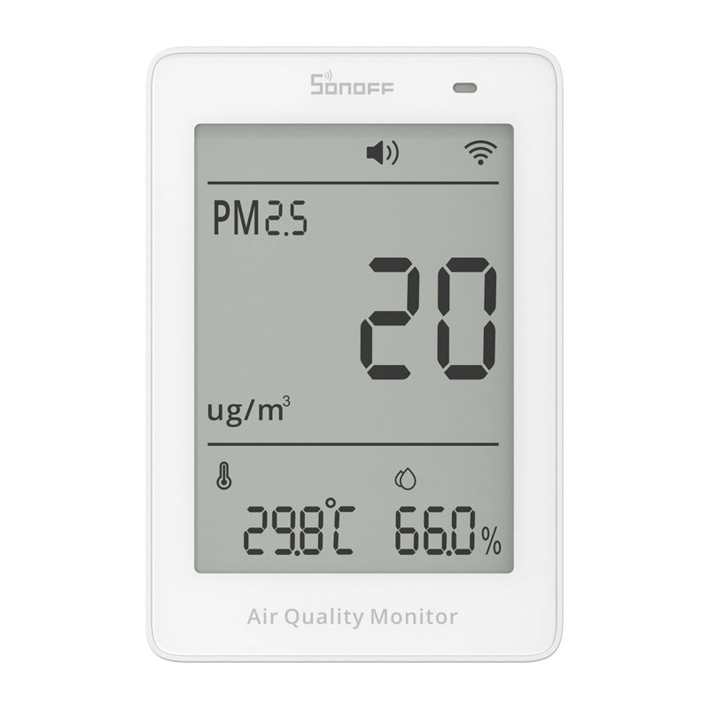 Sonoff AirGuard PM2.5 SAWF-07P WiFi-luftkvalitetsmåler med LCD
