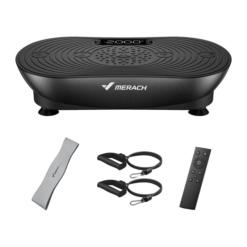 MERACH MR-2533B1-EU vibrationsplade (sort)