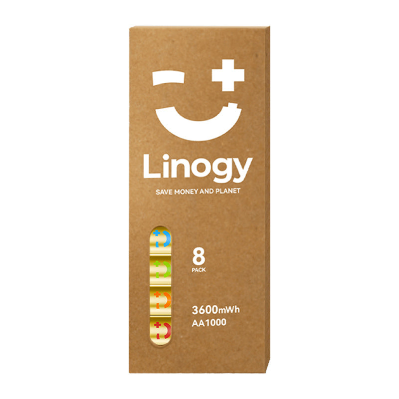 LINOGY AA Li-ion Pro batterisæt – 8 stk.