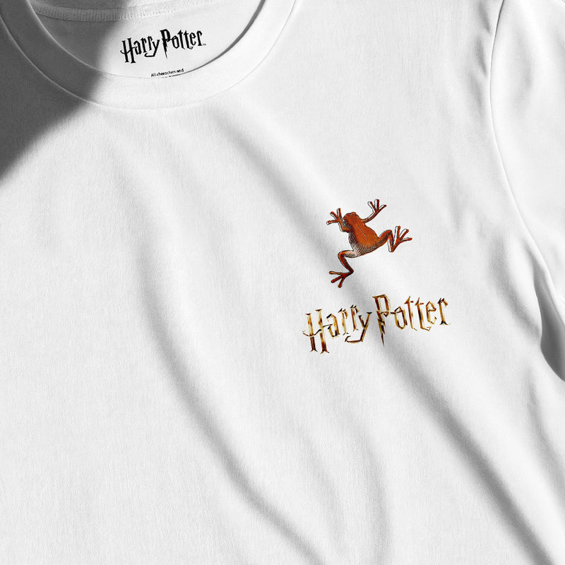 Harry Potter T-shirt - Chocolate Frog, hvid
