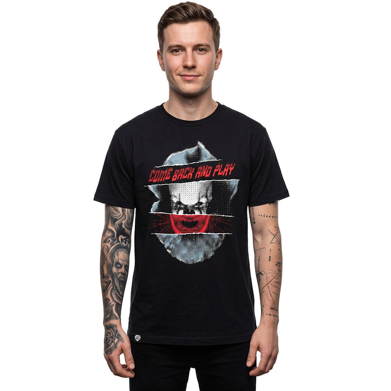 IT T-shirt - Pennywise Come Back and Play, sort
