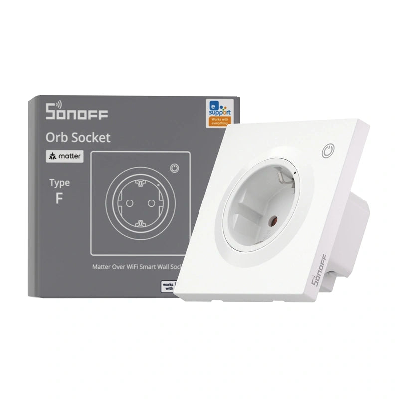 Sonoff WS01TPF-E WiFi smart vægstikkontakt (type F)