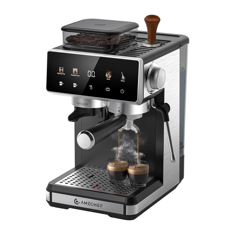 AMZCHEF CE-CM5560-SV espressomaskine (sølv)
