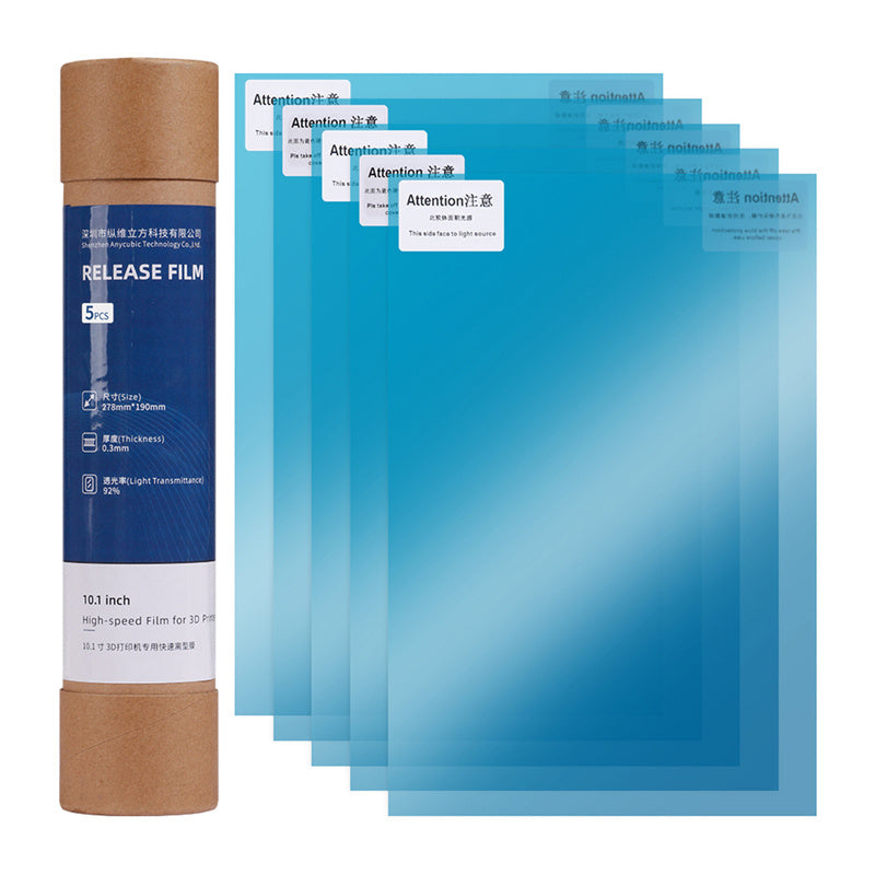 Anycubic FEP-film med hurtigskift til Photon Mono M5s/M5s Pro/M7 Pro/M7 (10.1 tommer/5 ark)