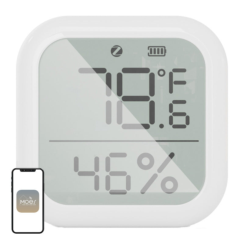 MOES ZSS-KB-TH-LF-C ZigBee LCD-temperatur- og fugtsensor