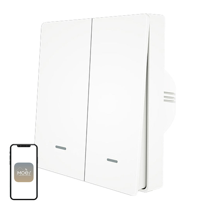 MOES ZS-B-EU2 ZigBee 2-kanals lyskontakt