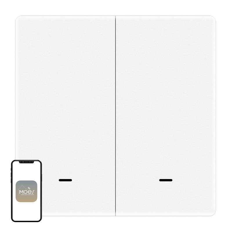MOES ZT-B-EU2 ZigBee scenekontakt med 2 knapper