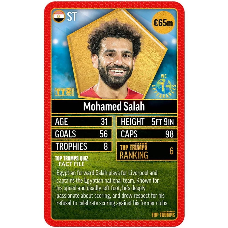 World Football Stars Top 200 - pakke 4 Top Trumps kortspil (engelsk)