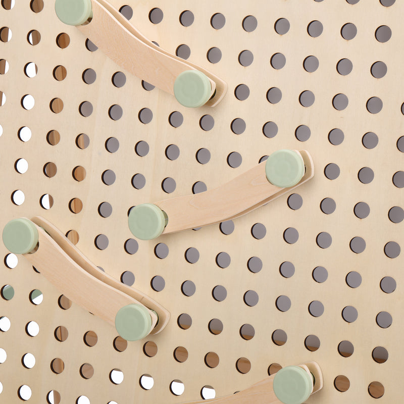 Sunny Mika Activity Easel med Pegboard – Natur Brun