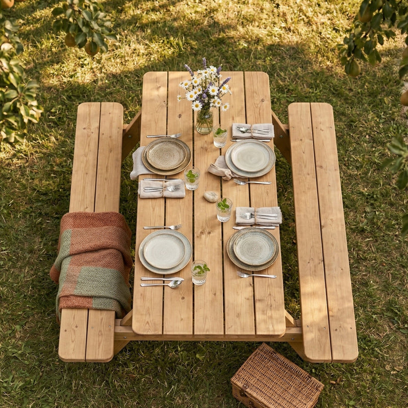 AXI Jean Picnicbord i træ Thermowood 180 x 150 cm – Brun