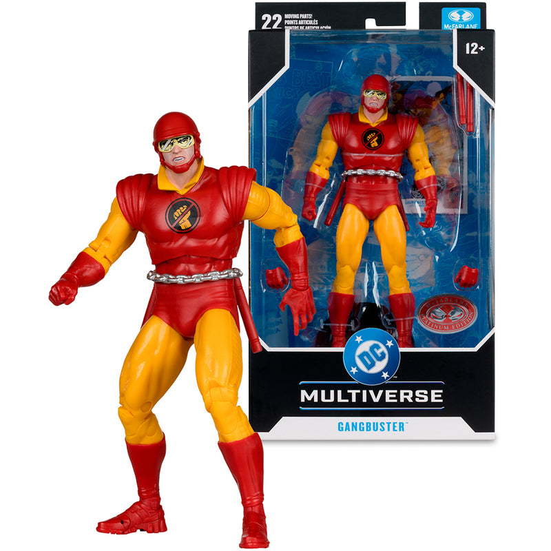 DC Multiverse Gangbuster (DC Classic) 7 tommer actionfigur McFarlane Toys Red Platinum Edition