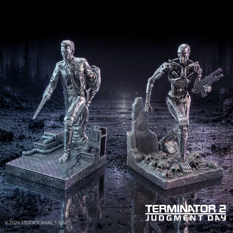 Nemesis Now Terminator T-1000 vs T-800 bogstøtter