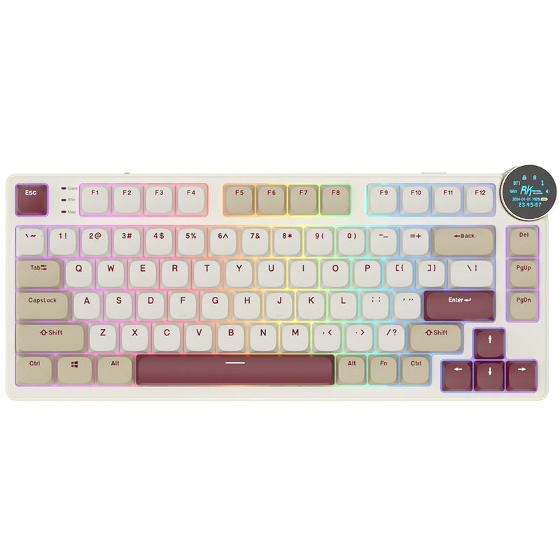 Royal Kludge N80 lineær 80K Rosy Clouds - RGB ANSI (ENG) trådløs