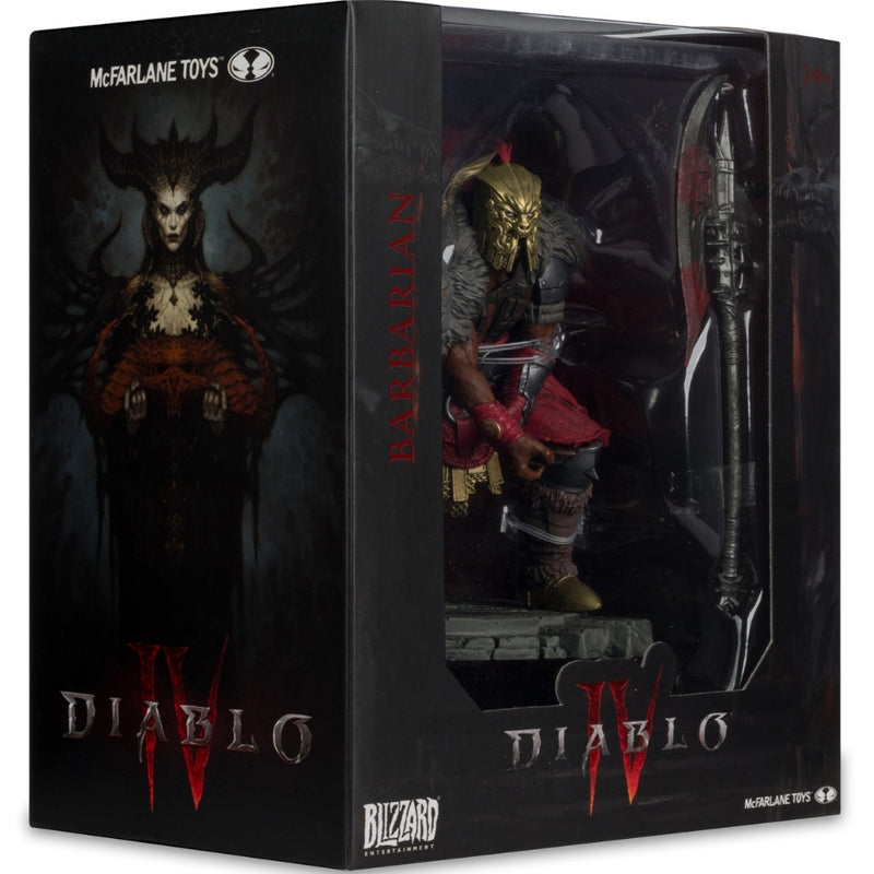 Diablo IV Barbarian 1:12-skala Limited Edition poseret figur McFarlane Toys