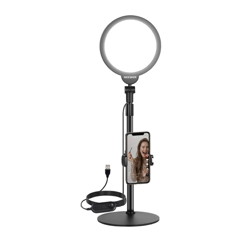 Neewer R06 18 cm rundt LED-selfiesæt til mobil