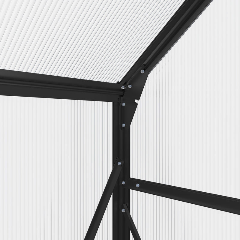 AXI Simon Drivhus Polycarbonat - Sort 310x190x207 cm