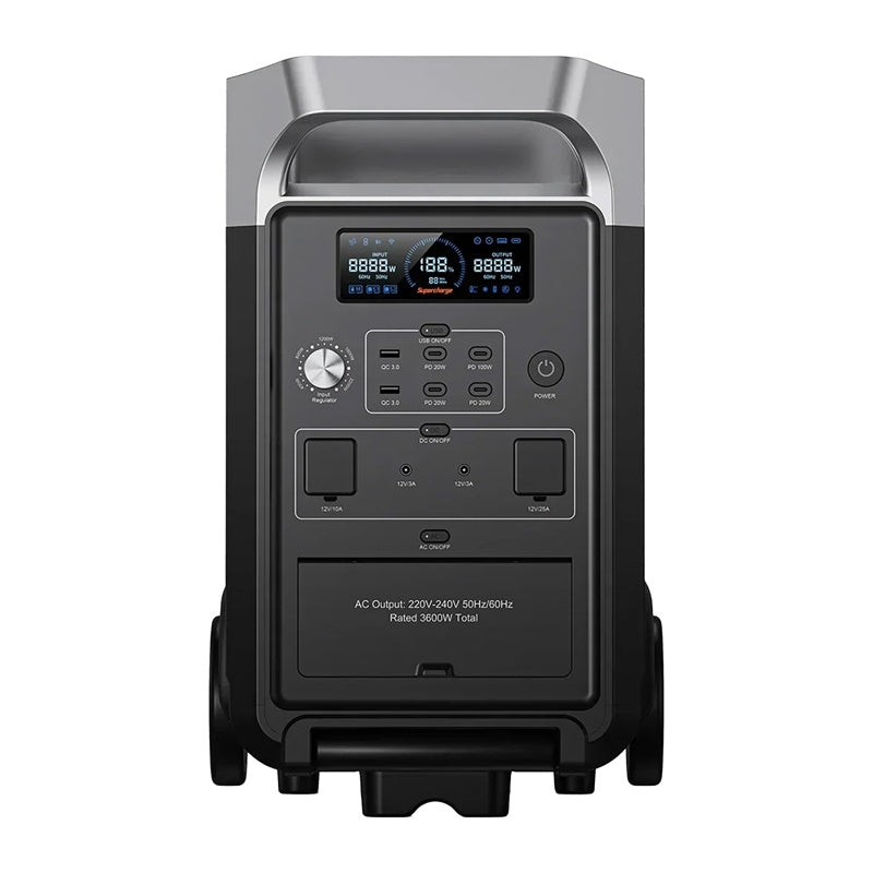 FOSSIBOT F3600 Pro 3600W ladestation (sort)