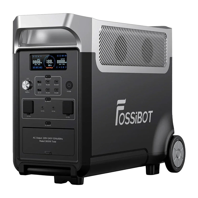 FOSSIBOT F3600 Pro 3600W ladestation (sort)