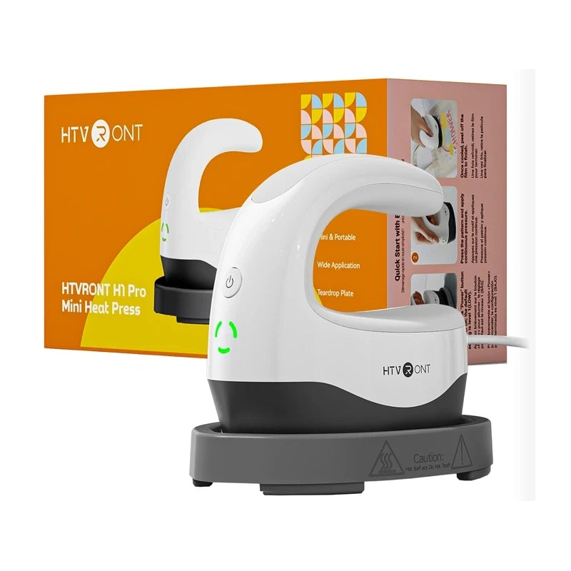 HTVRONT Mini5 varmepresse (hvid)