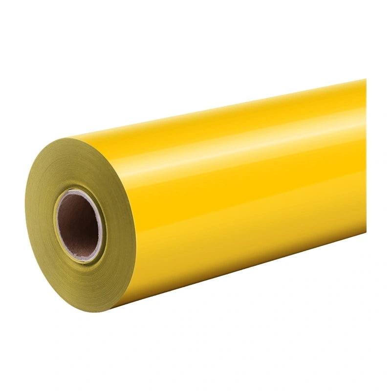 HTVRONT Pure transferfolie, 30,5 cm x 1,8 m (gul)