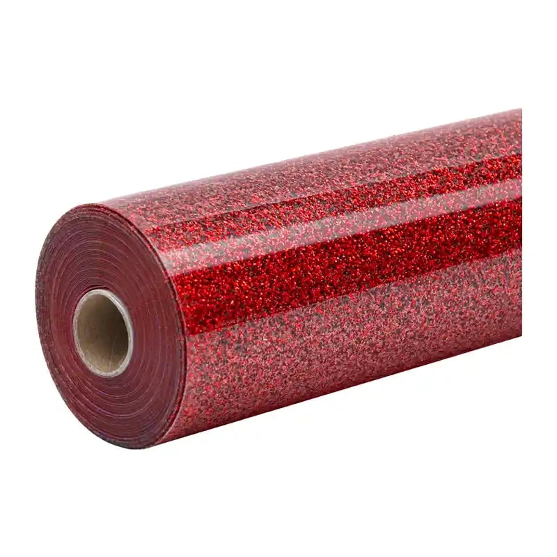 HTVRONT glitter-transferfolie, 30,5 cm x 90 cm (rød)