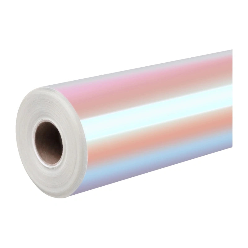 HTVRONT holografisk selvklæbende folie, 30,5 cm x 90 cm (lyserød-lilla)