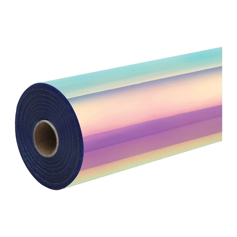 HTVRONT holografisk selvklæbende folie, 30,5 cm x 90 cm (lyserød)