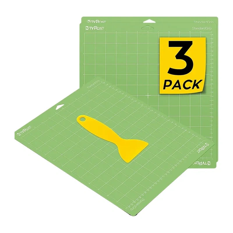 HTVRONT skæremåtte, 34,8 cm x 37 cm, 3-pak (grøn)