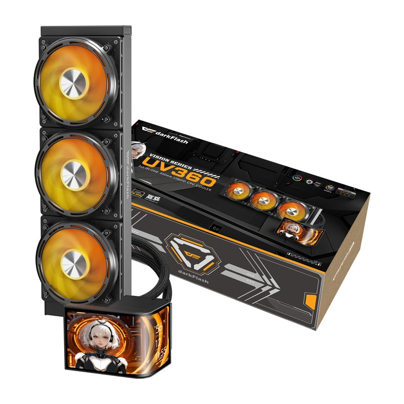 DarkFlash UV360 CPU-køler (sort)