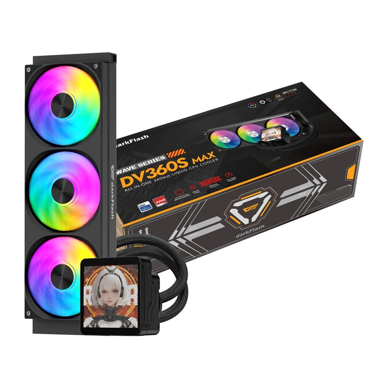 DarkFlash DV360S MAX CPU-køler (sort)