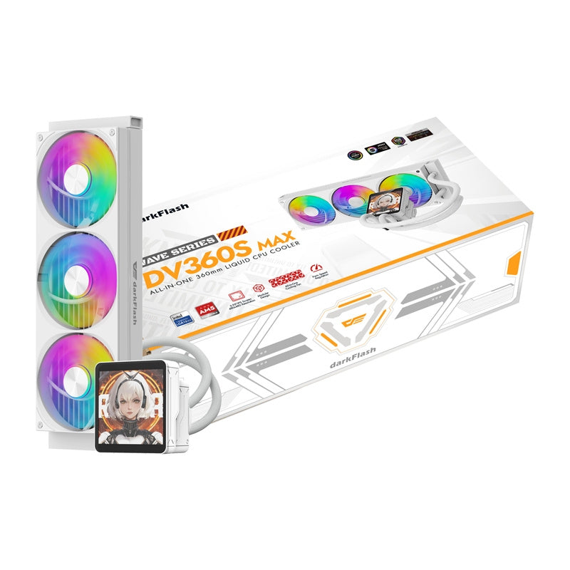 DarkFlash DV360S MAX CPU-køler (hvid)