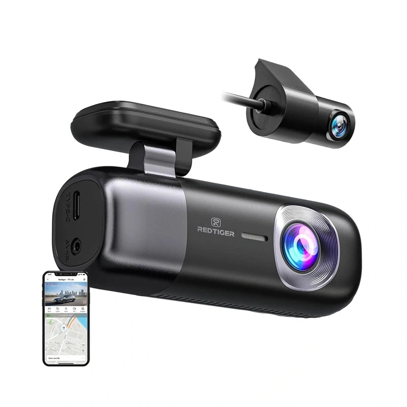 REDTIGER F9 WiFi 4K + 1080p dashcam