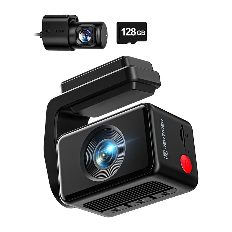 REDTIGER F4 Pro WiFi 4K + 1080p 128GB dashcam
