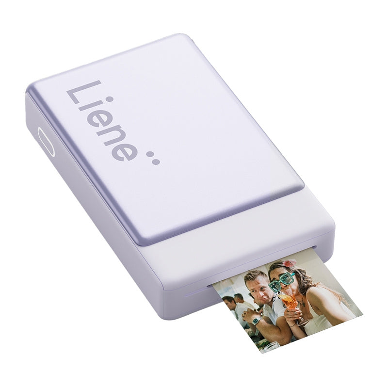 LIENE Pearl N200 Pro 2x3 tommer bærbar fotoprinter (lilla)