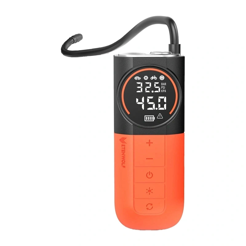 Etenwolf S1 bilkompressor, 11,03 bar, 5200 mAh