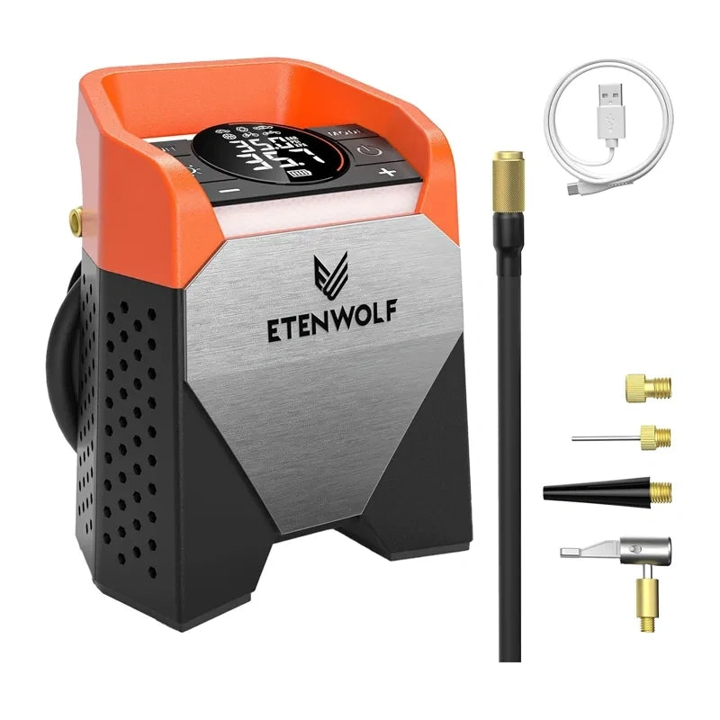 Etenwolf S5 bilkompressor, 11,03 bar, 15.600 mAh