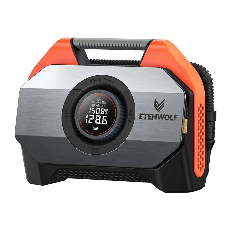 Etenwolf S6 bilkompressor, 11,03 bar, 19.200 mAh (orange)