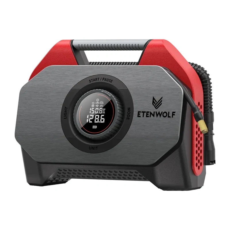Etenwolf S6 SE bilkompressor, 11,03 bar, 15.600 mAh (rød)