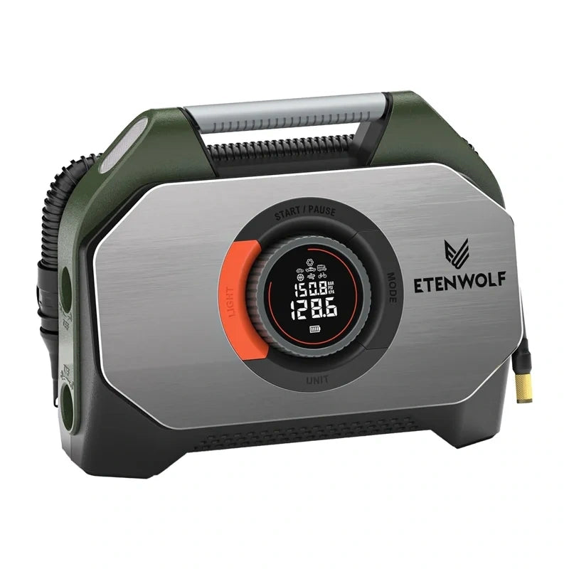Etenwolf S7 bilkompressor, 11,03 bar, 38.400 mAh