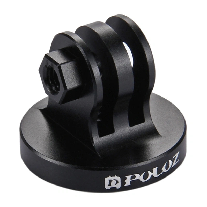 Puluz holder med 1/4 tommer CNC-gevind til actionkameraer (sort)