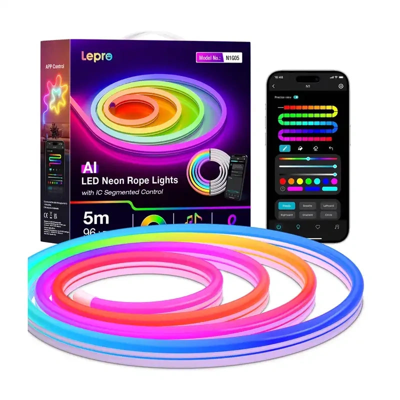 LEPRO N1-5 smart RGB LED-strip, 5 m