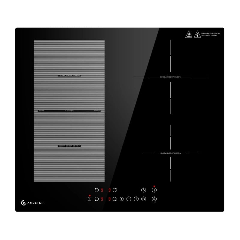 AMZCHEF CE-FS-I72S-FFDD07 induktionskogeplade med 4 zoner