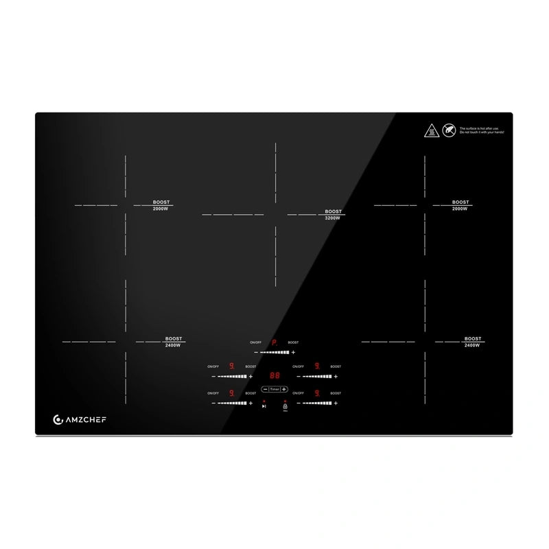 AMZCHEF CE-FS-I95S-GFFDD0 induktionskogeplade med 5 zoner