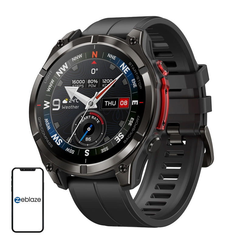 Zeblaze Stratos 4 Pro smartwatch (sort)