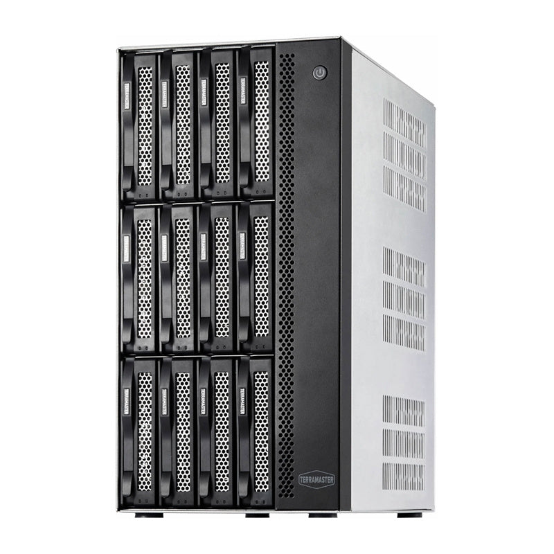 TERRAMASTER T12-500 Pro NAS-filserver med Intel Core i7-1255U, 16GB RAM, 12 diskpladser