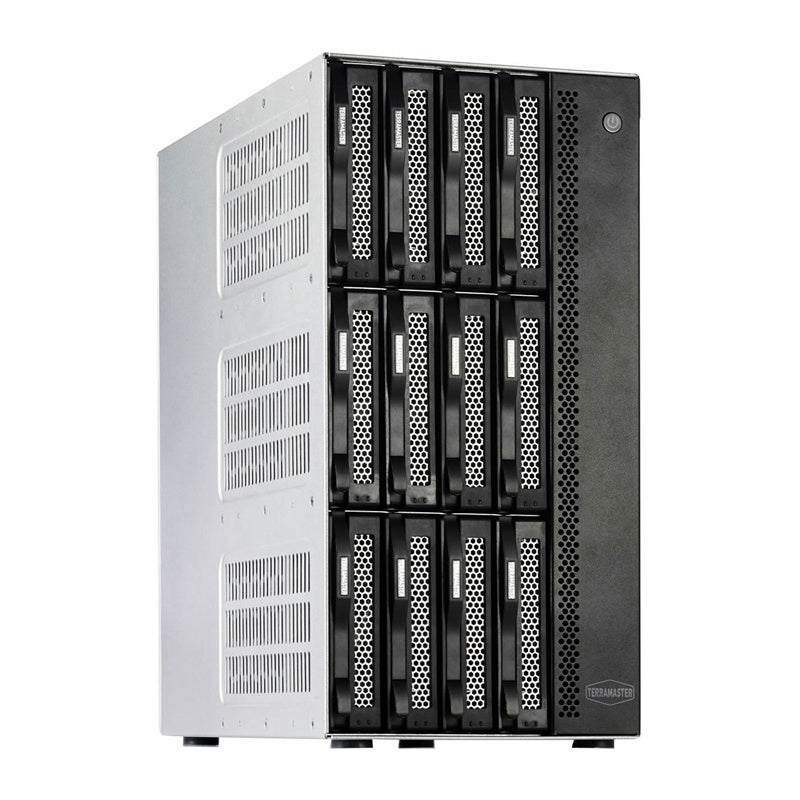 TERRAMASTER T12-500 Pro NAS-filserver med Intel Core i7-1255U, 16GB RAM, 12 diskpladser