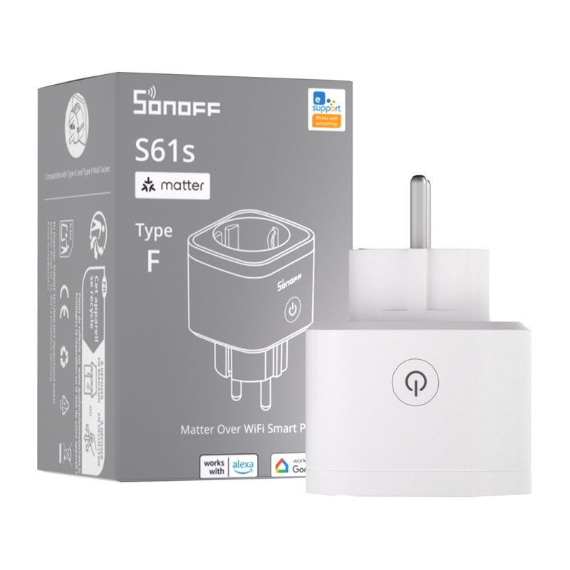 SONOFF S61s Matter ekstern stikkontakt via Wi-Fi
